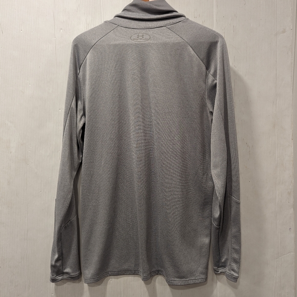 UNDER ARMOUR men's gray funnel neck pull-over sweatshirt - Picture 5 of 7
